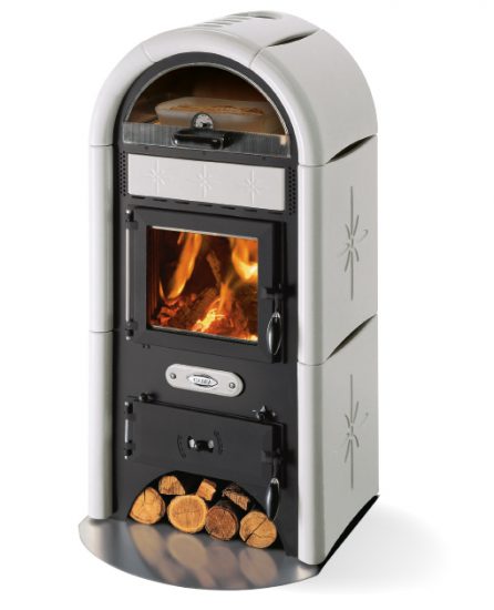 SOLE STUFA A LEGNA C.T.TERMOIDRAULICA SRL STUFE A LEGNA 10,7 Kw SOLE rivestimento maiolica